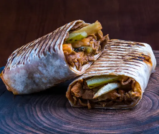 Tortilla Shoarma Doner Kebab Gyros Warzywa